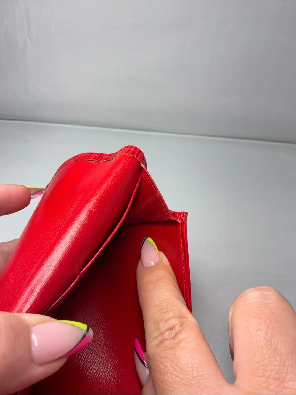 Red Epi Louis Vuitton Long Wallet Clutch